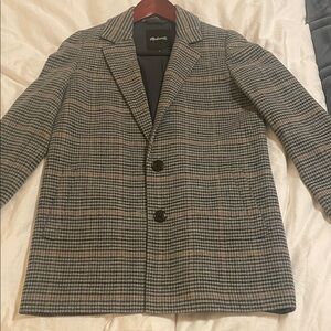 Madewell wool plaid blazer